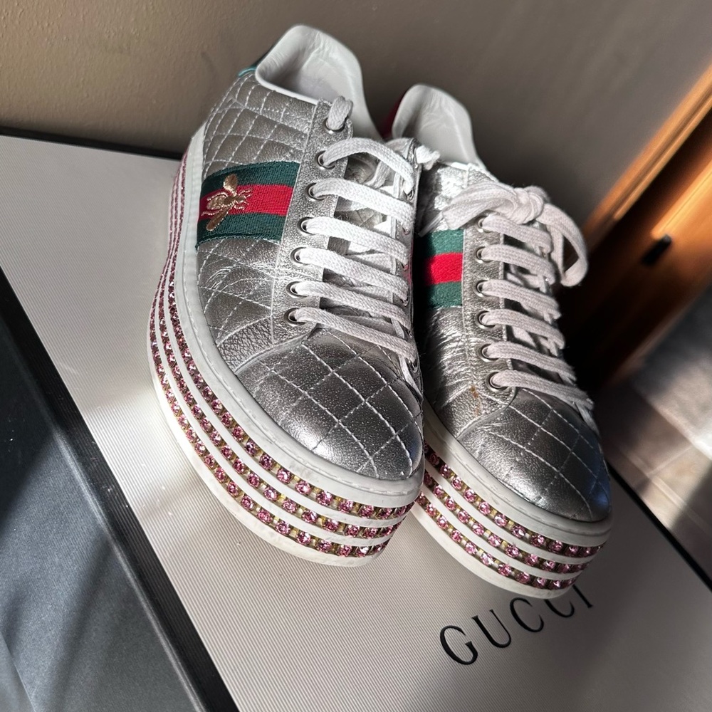 RARE!!!!! limited edition Gucci Skeakers Gucci Shoes Gucci platform sneakers 7.5